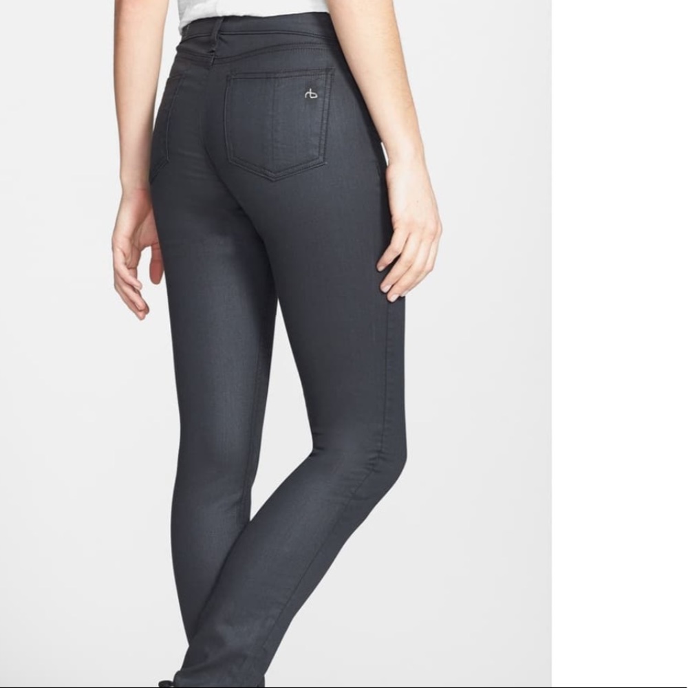Rag and bone size 26 “legging” leathery-feeling